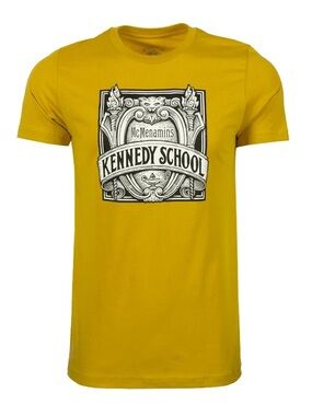 Mcmenamins Kennedy School Men’s Graphic Crewneck Tee - Yellow